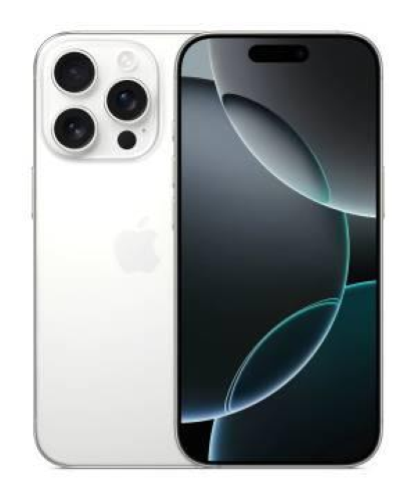 Apple iPhone 16 Pro - 5G smartphone - dual SIM /Memoria Interna 128 GB - display OLED - 6.3" - 2622 x 1206 pixels (120 Hz) - 3 x fotocamere posteriori 48 MP, 48 MP, 12 MP - front camera 12 MP - bianco titanio